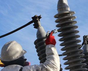 Cleaning high voltage insulators are important to maintain the insulator operating and insulator service time.